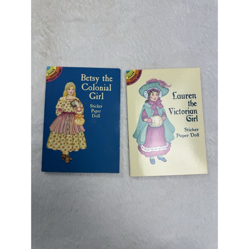 Lauren Victorian Girl Sticker Paper Doll Betsy Colonial Girl Vintage Dover Book